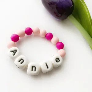Personalized Silicone Beaded Bracelet