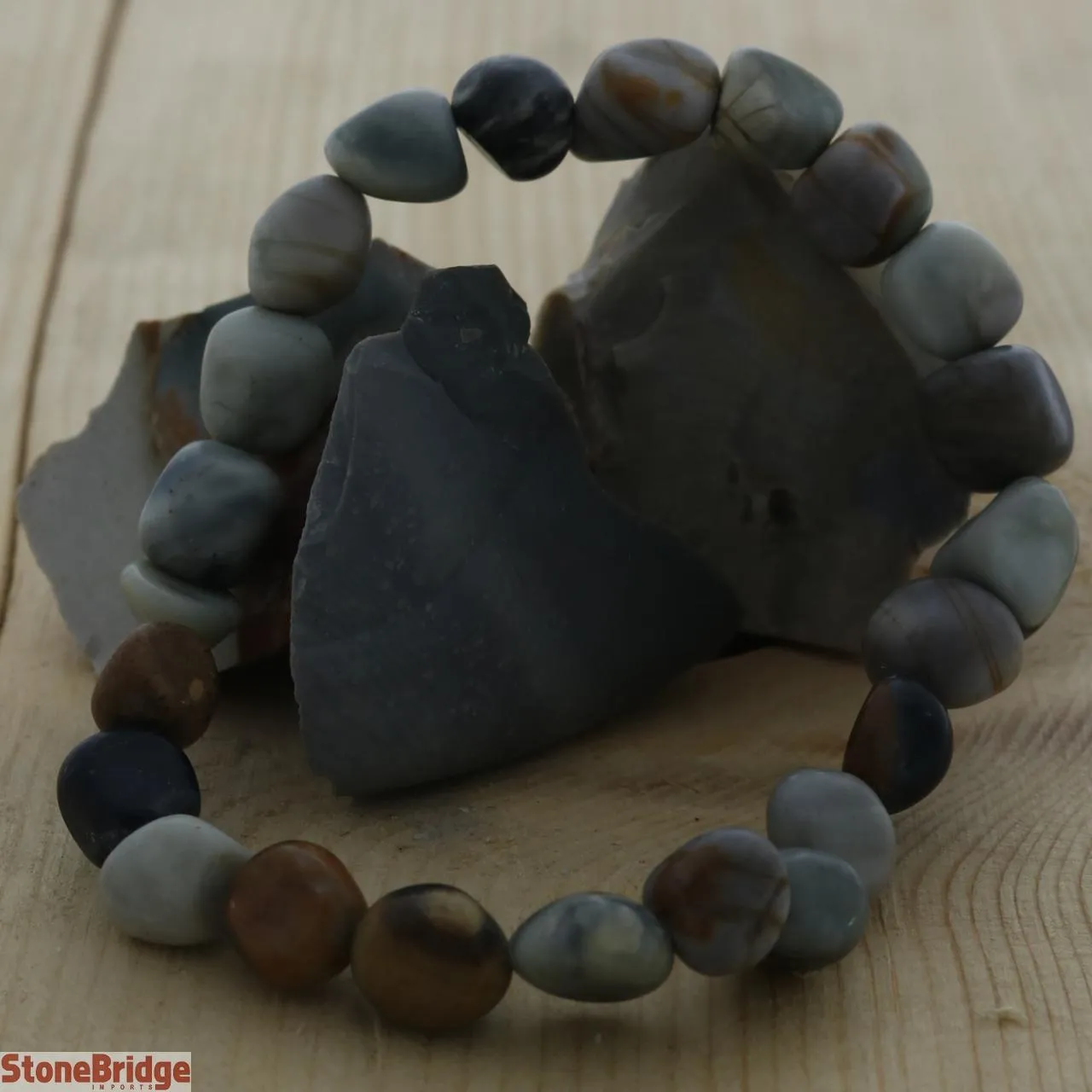 Picasso Jasper Tumbled Bracelets