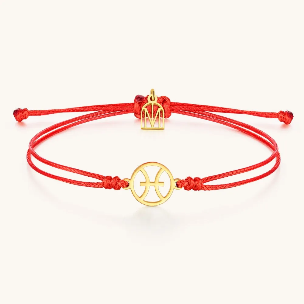 Pisces Zodiac Thread Bracelet
