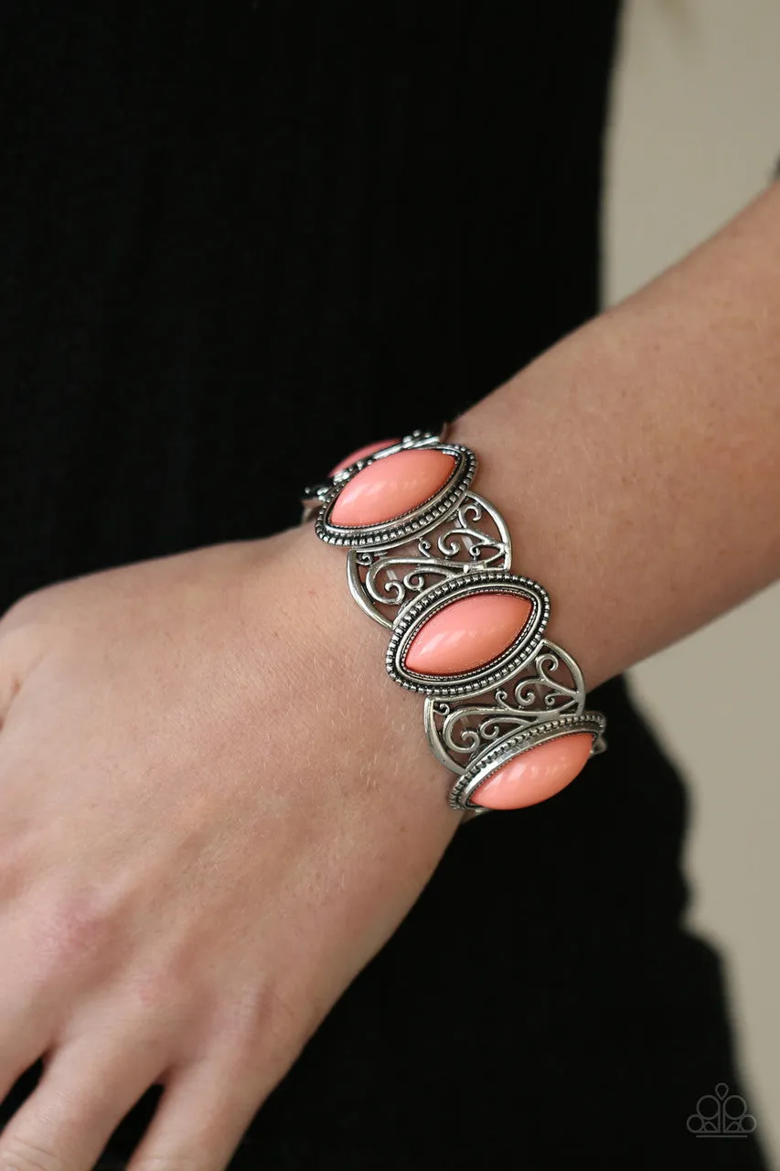 POP, Skip, and a Jump Orange Paparazzi Bracelet