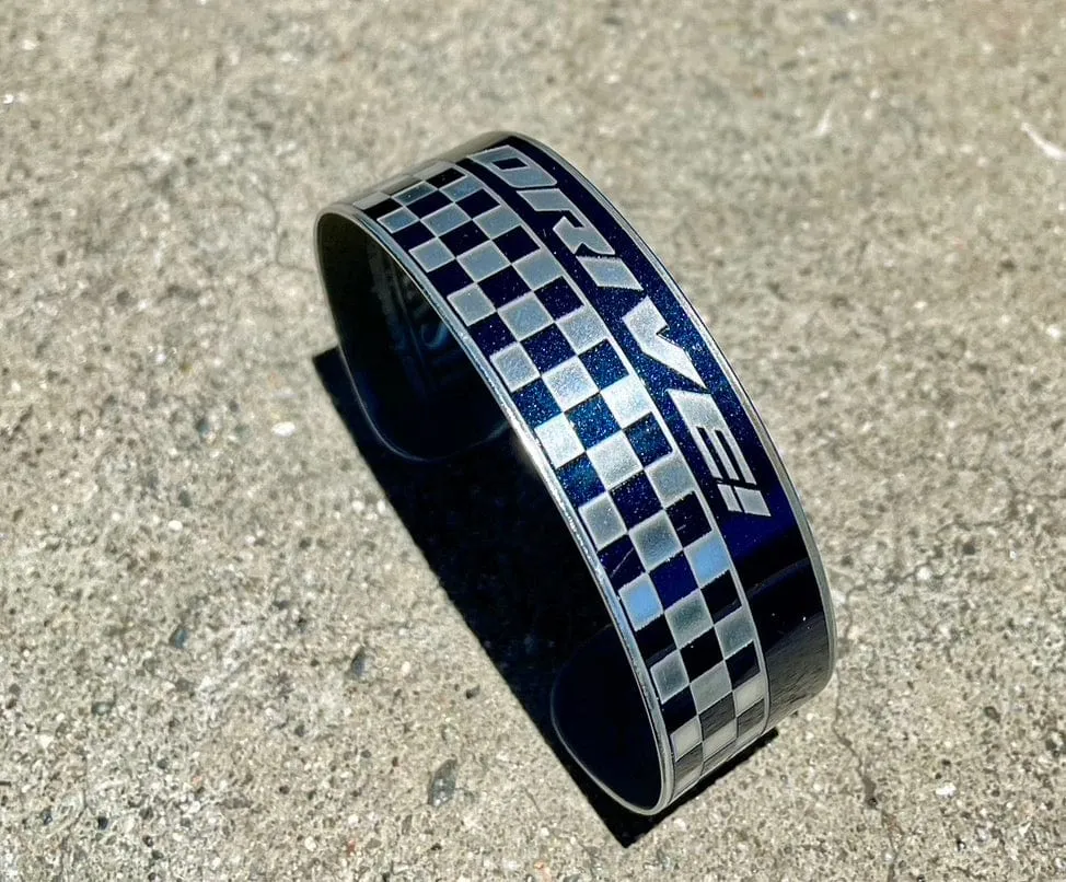 Porsche Checkered Flag Cuff - DRIVE!