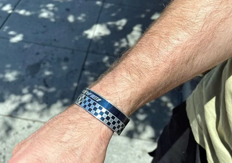 Porsche Checkered Flag Cuff - DRIVE!