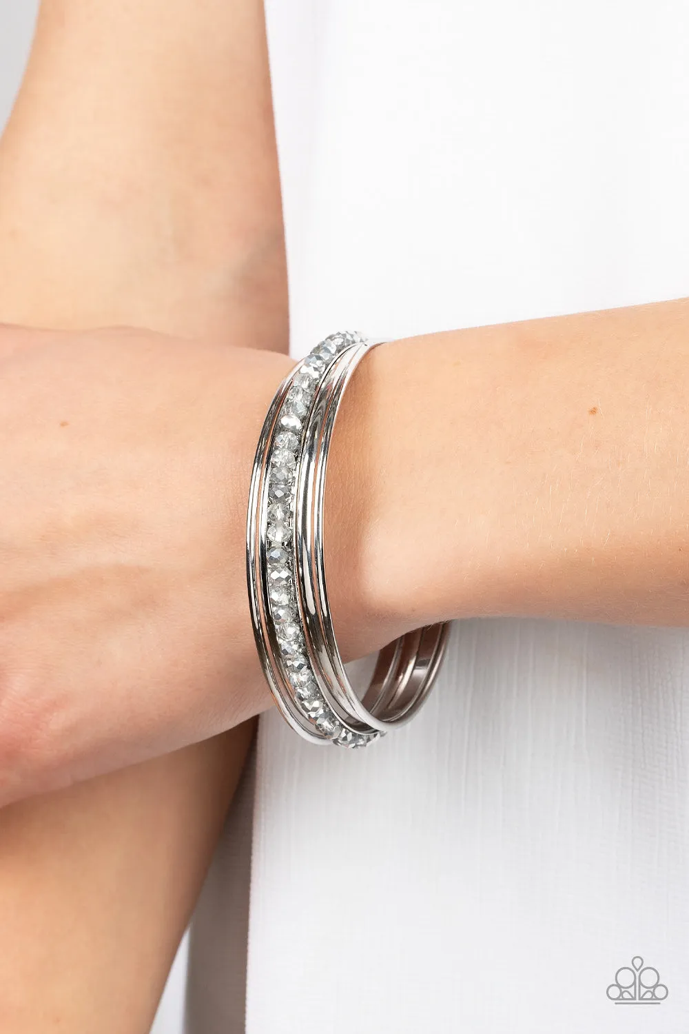 Prismatic Pizazz - Silver Bracelet