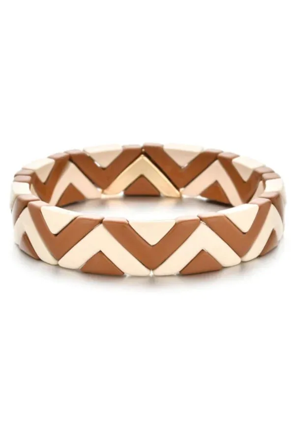 PUZZLE BRACELET | CREAM/AUTUMN