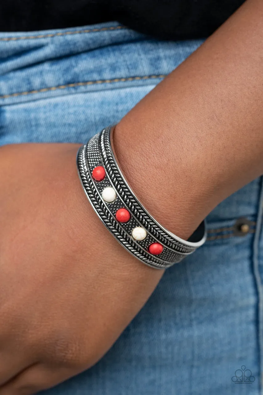 Quarry Quake Red Paparazzi Bracelet