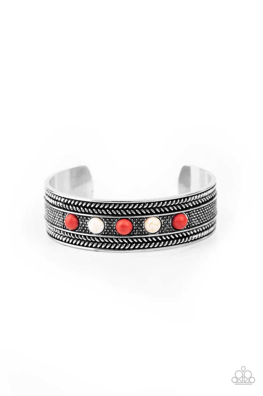 Quarry Quake Red Paparazzi Bracelet