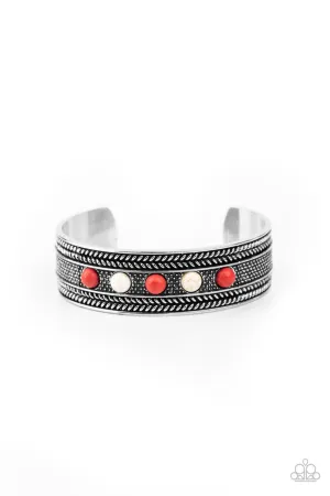 Quarry Quake Red Paparazzi Bracelet