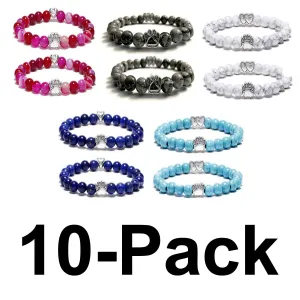 "Forever In My Heart" Heart Charm Friends & Family 10-Pack (Assorted Colors)