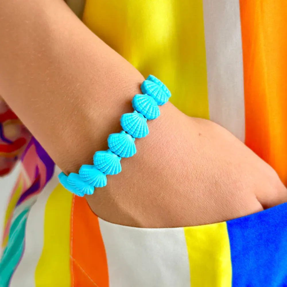 "Shell" Bracelet - Bright Blue
