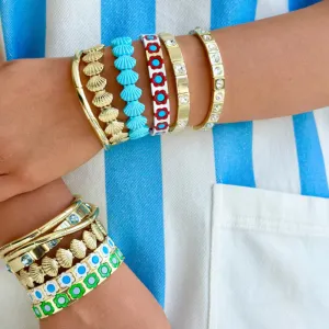 "Shell" Bracelet - Bright Blue