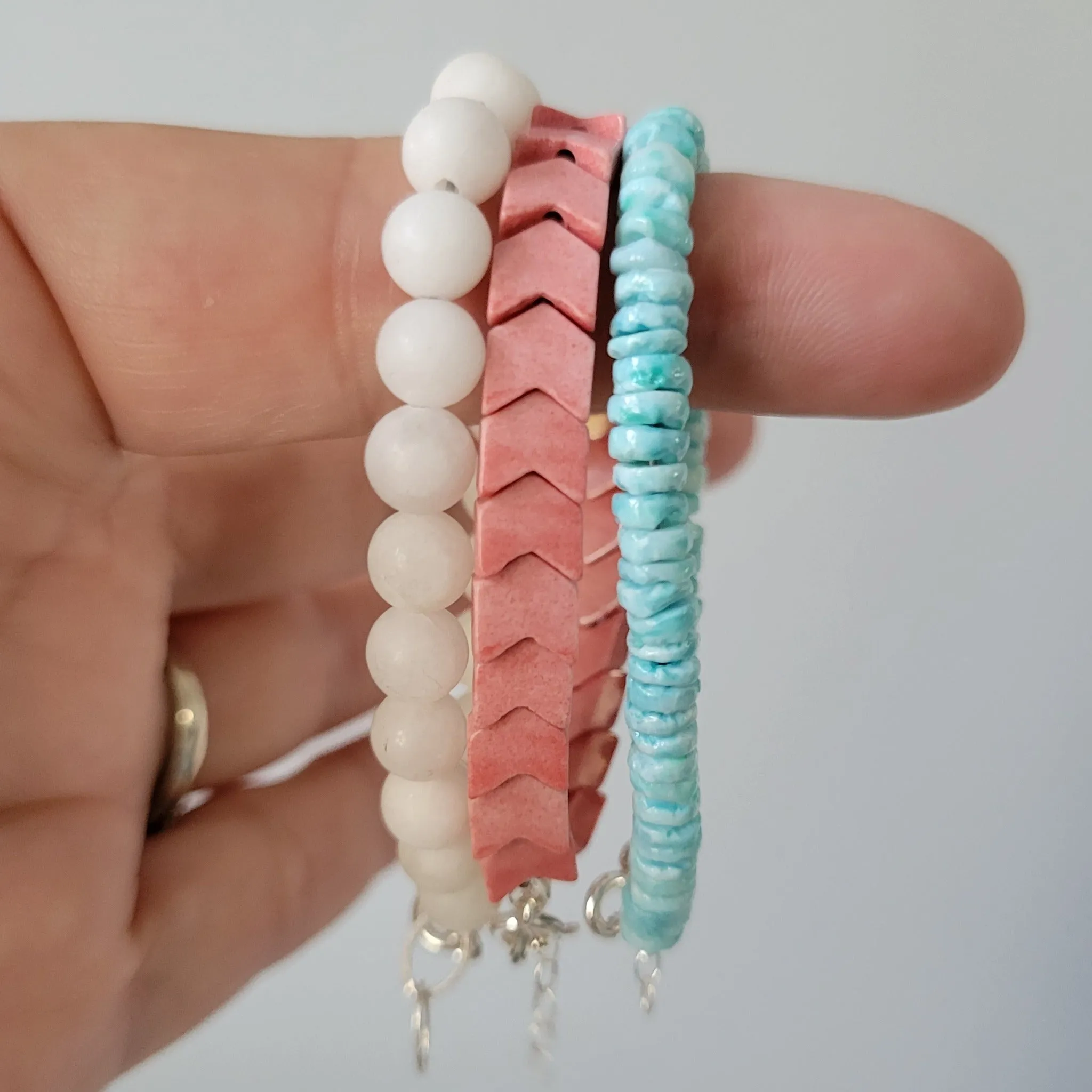 "This Way" Girls Beach Bracelet Set or Each