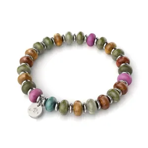 Rainbow Agate | Abacus Gemstone Bracelet