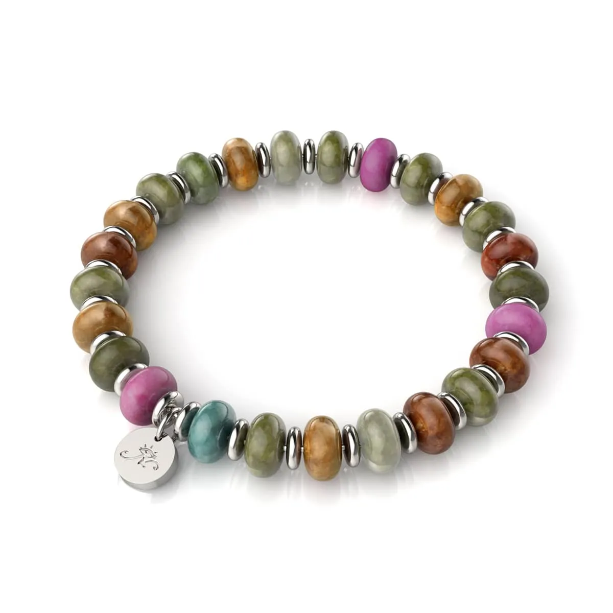 Rainbow Agate | Abacus Gemstone Bracelet