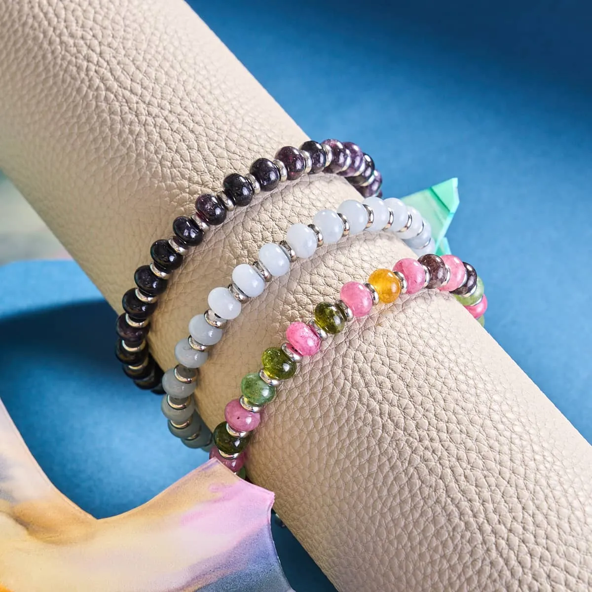 Rainbow Agate | Abacus Gemstone Bracelet