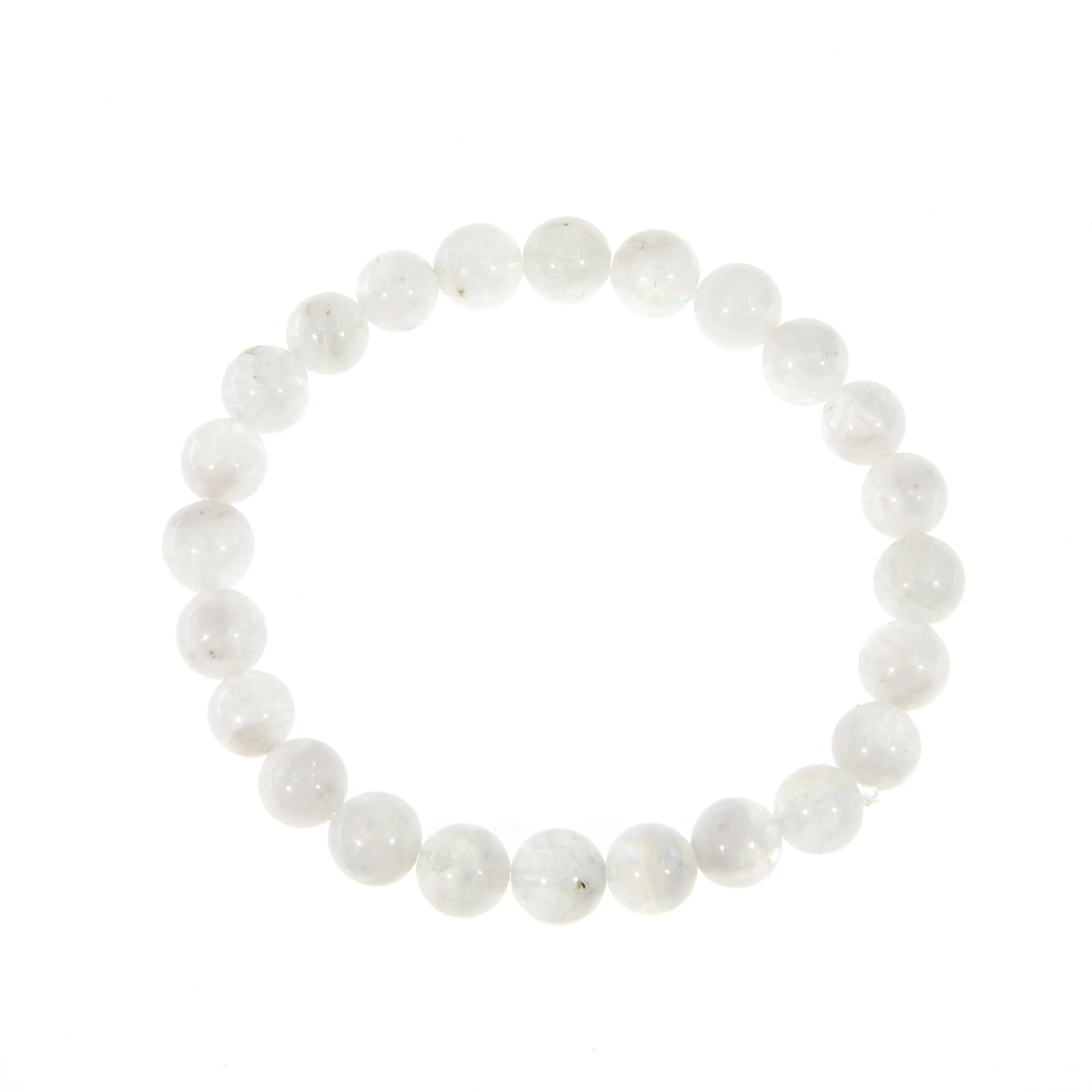 Rainbow Moonstone 8mm Beaded Bracelet