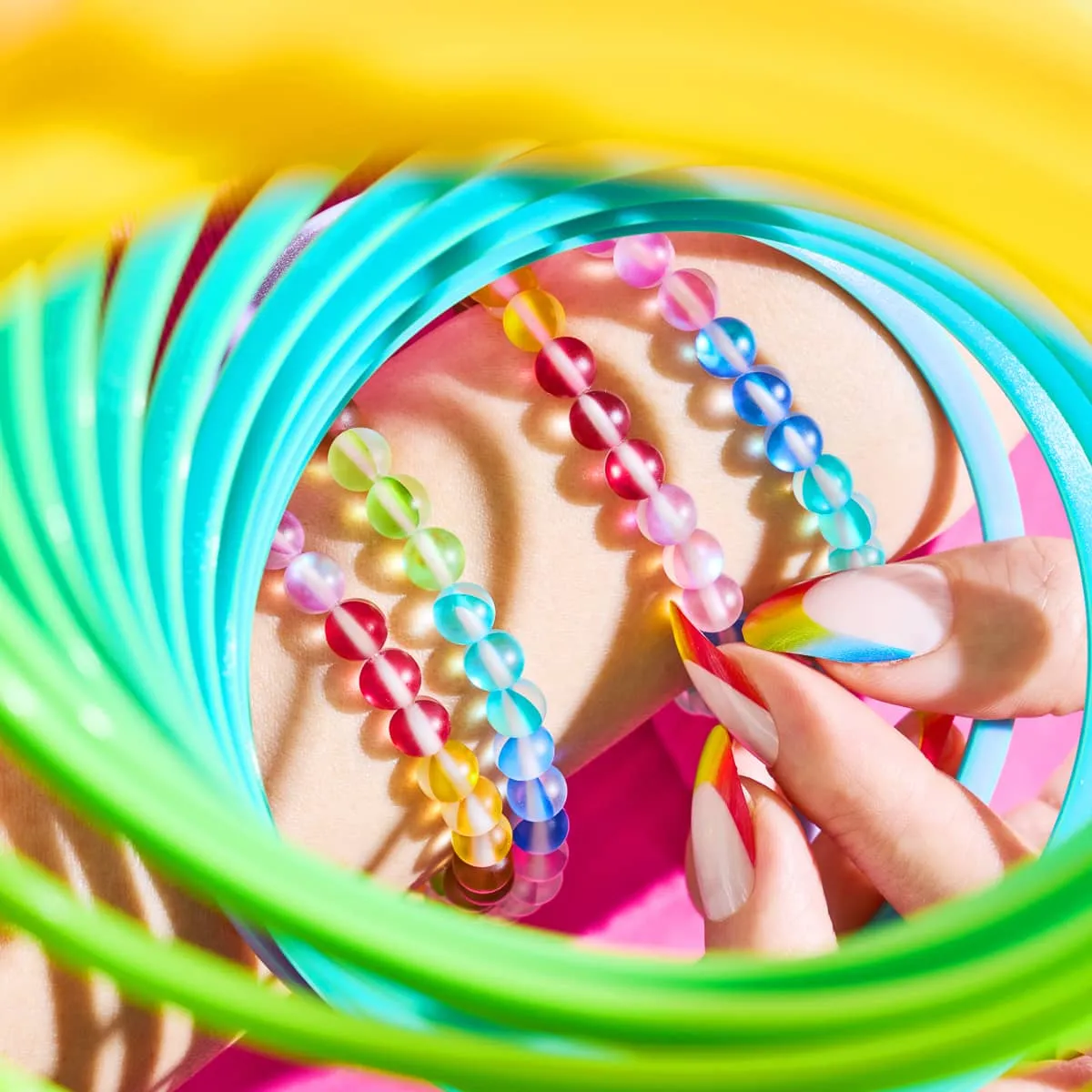 Rainbow Wrap | Mermaid Glass Bracelet