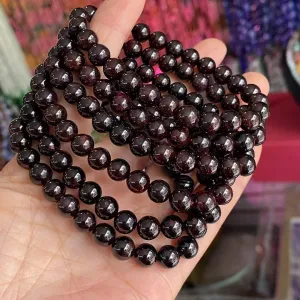 Real Red Garnet Bracelet for Passion & Vitality