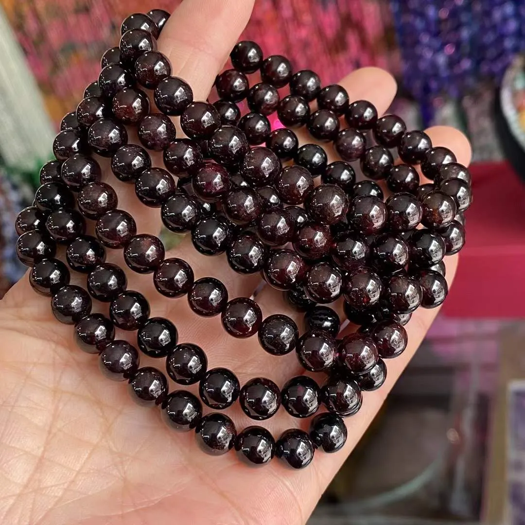 Real Red Garnet Bracelet for Passion & Vitality