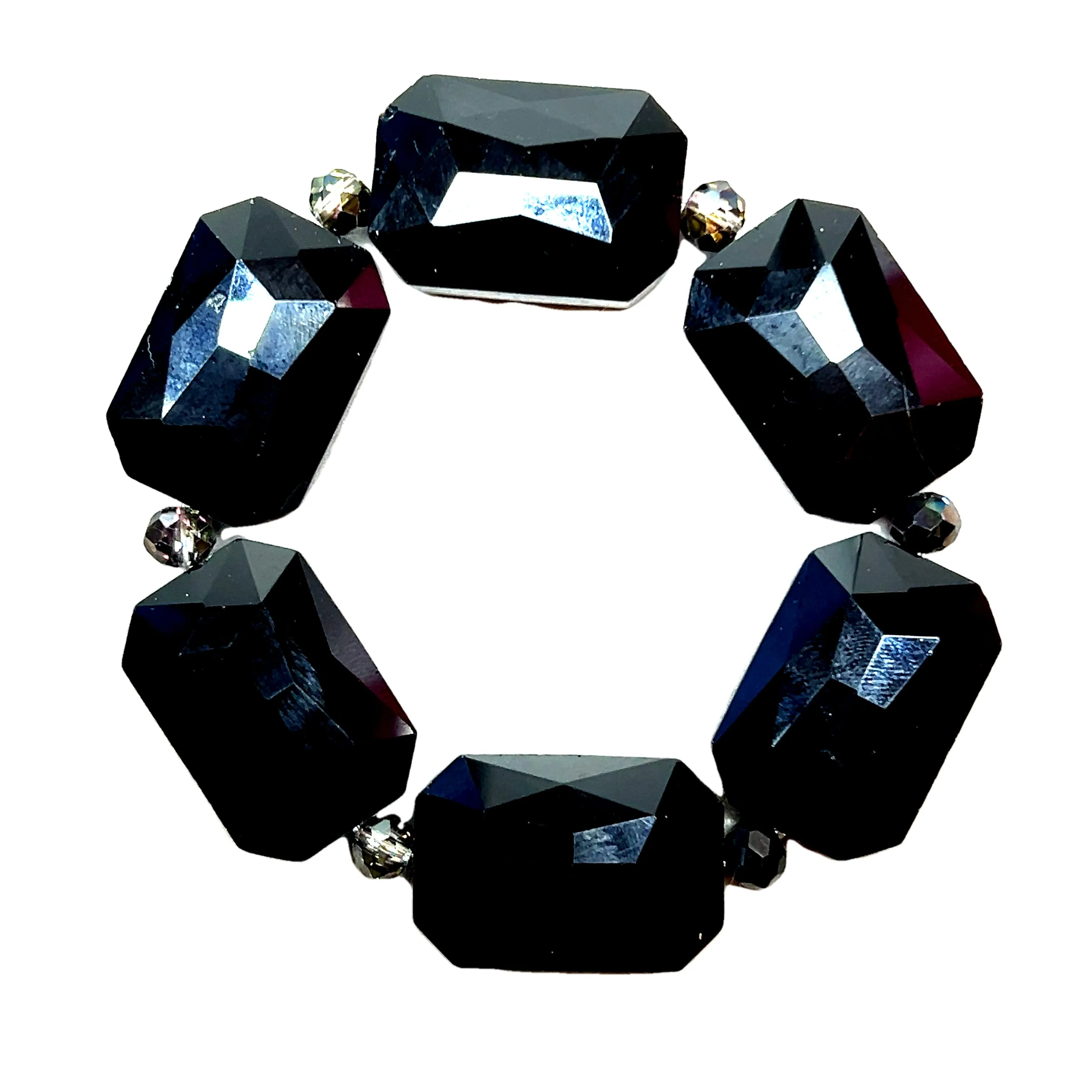 Rectangle Crystal Stretch Bracelet