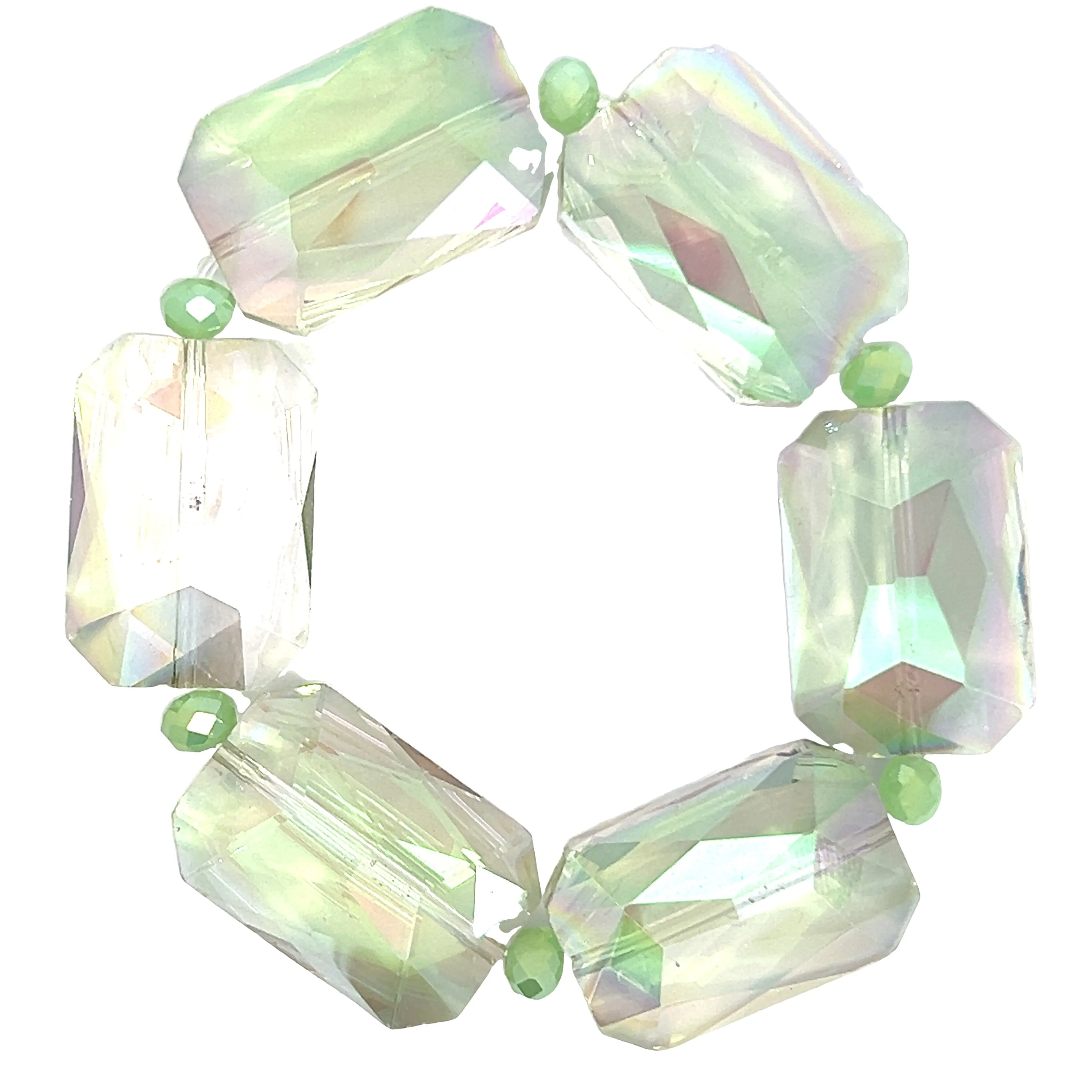 Rectangle Crystal Stretch Bracelet