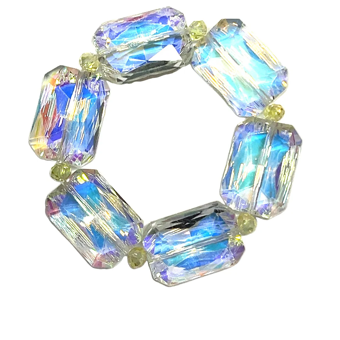 Rectangle Crystal Stretch Bracelet