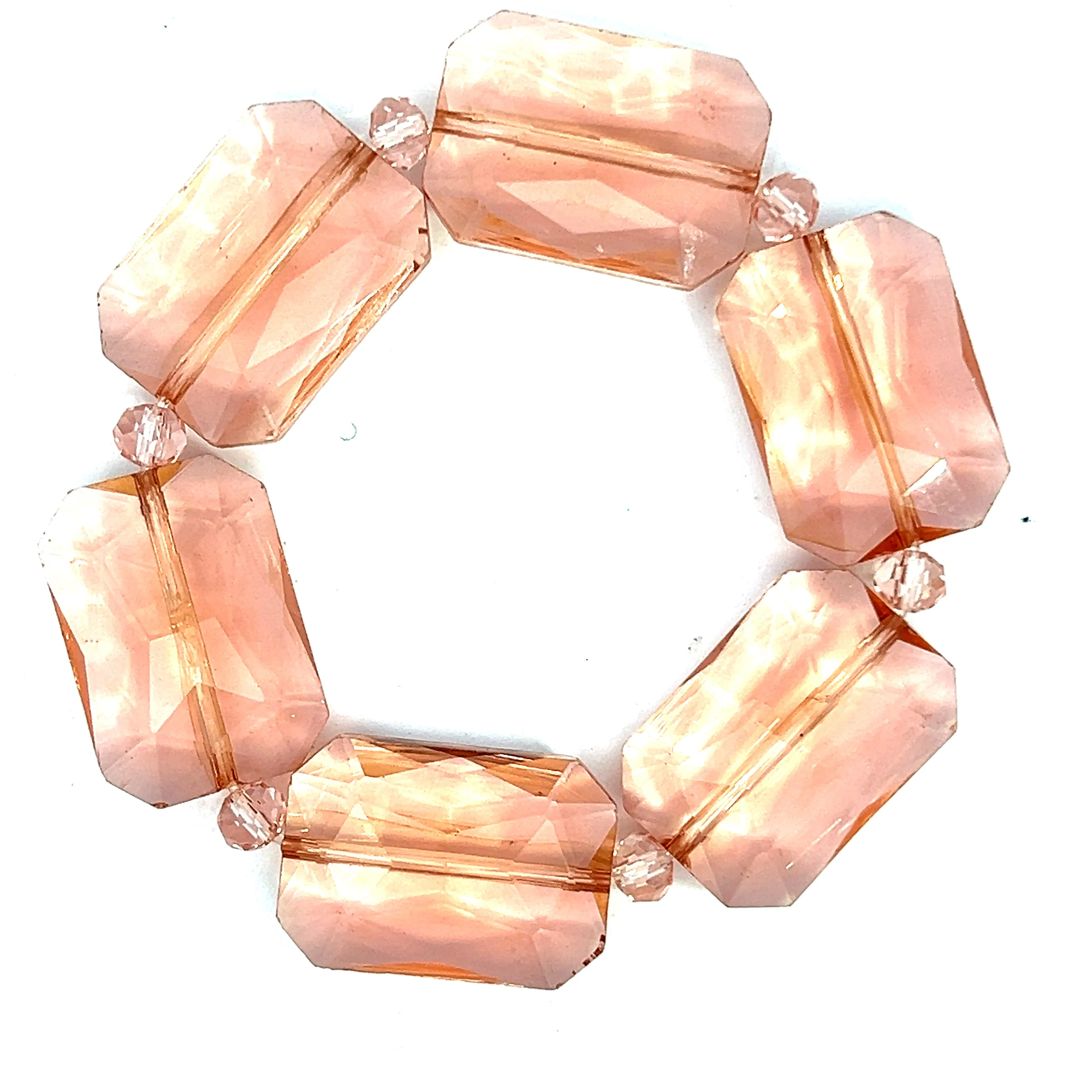Rectangle Crystal Stretch Bracelet