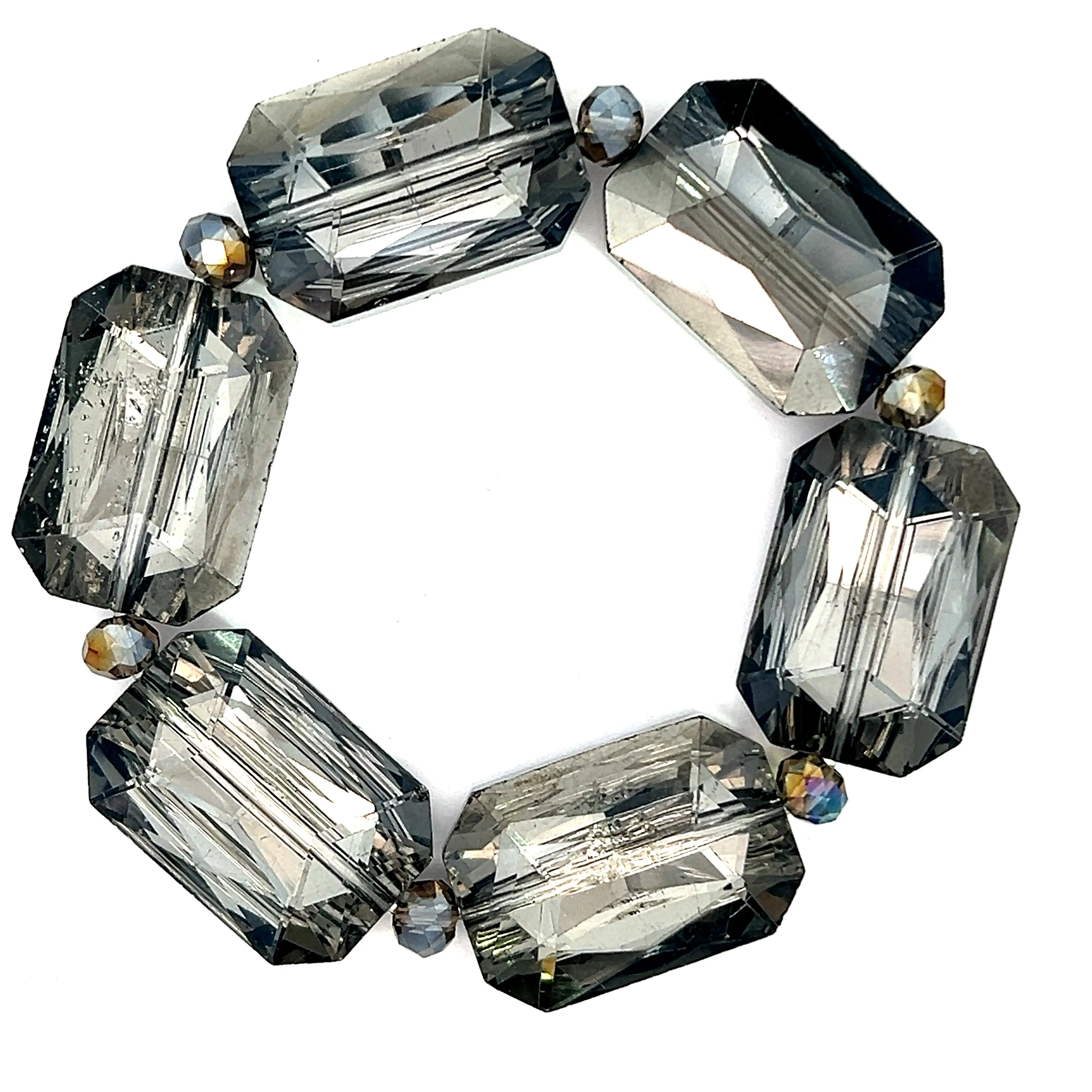 Rectangle Crystal Stretch Bracelet