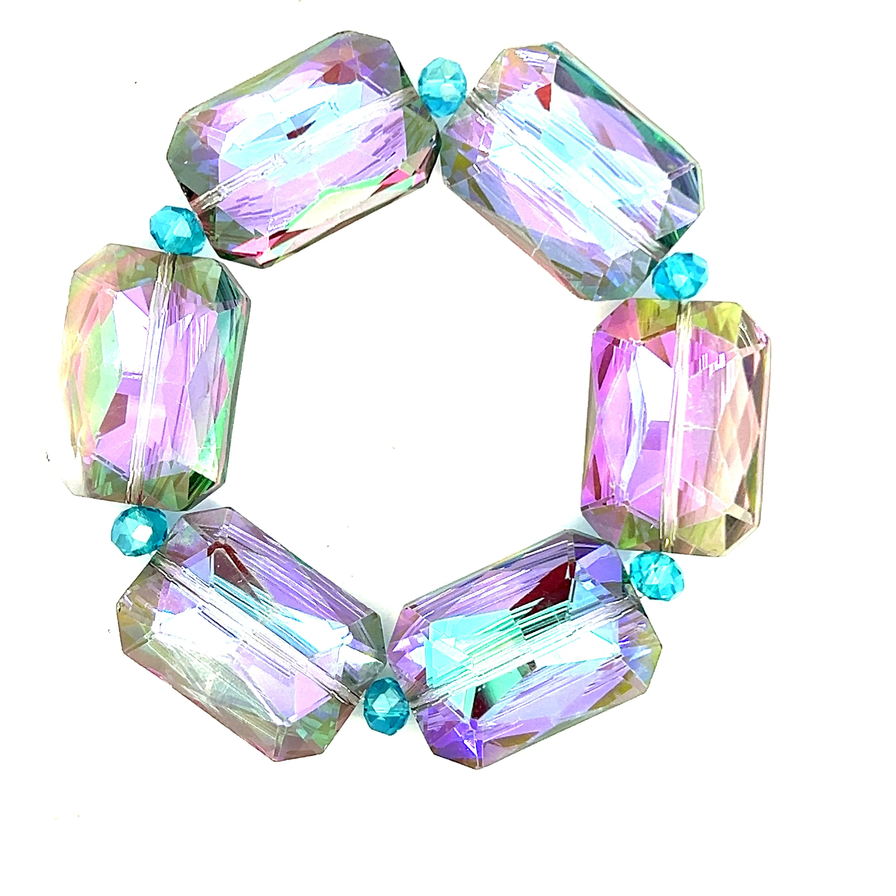 Rectangle Crystal Stretch Bracelet