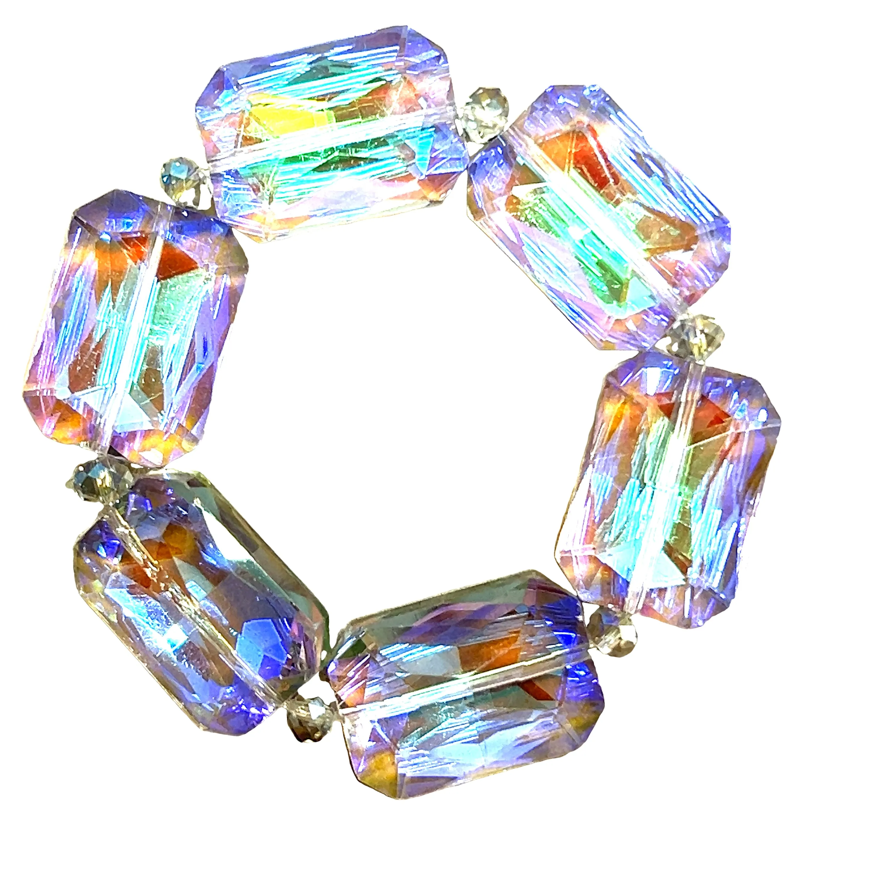 Rectangle Crystal Stretch Bracelet