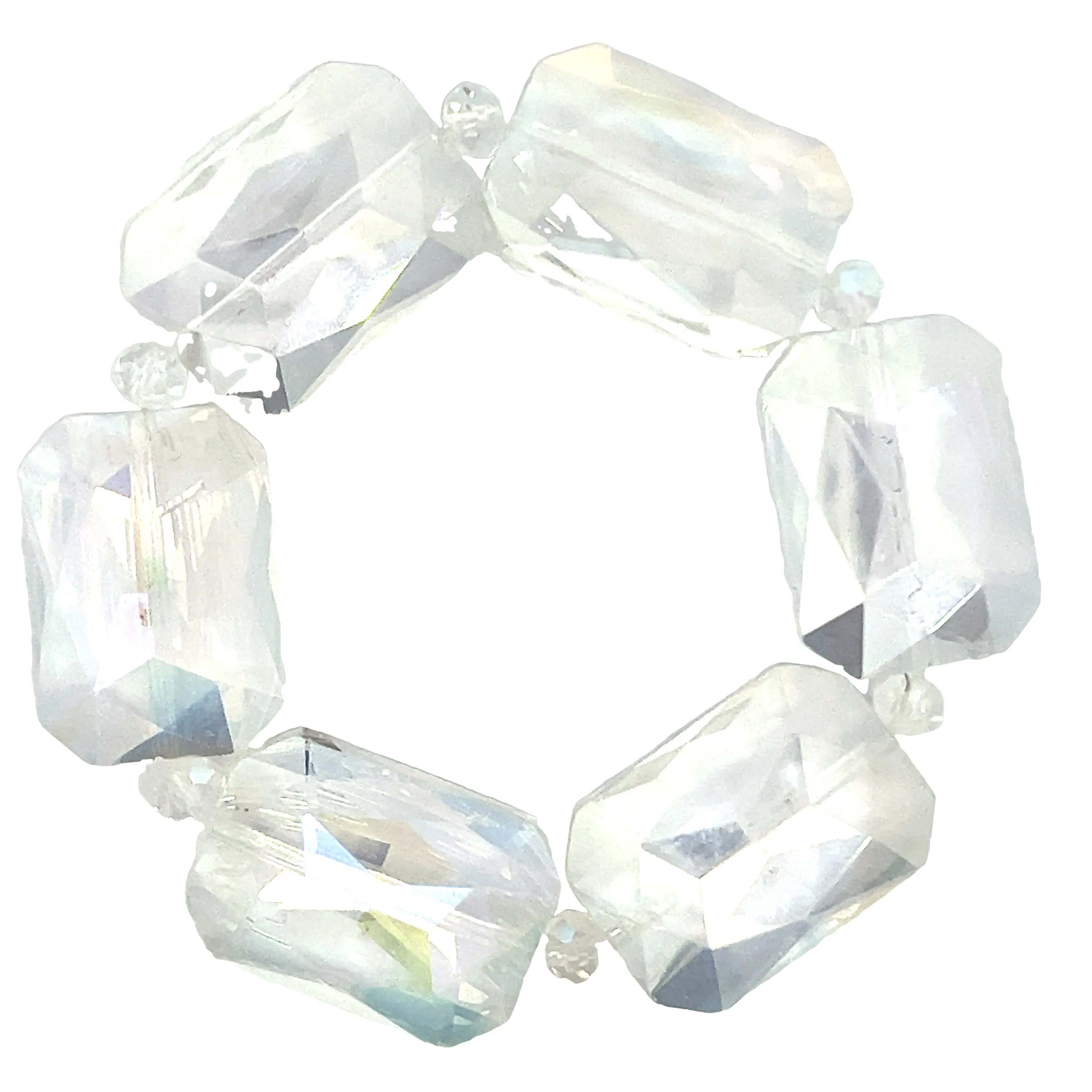 Rectangle Crystal Stretch Bracelet