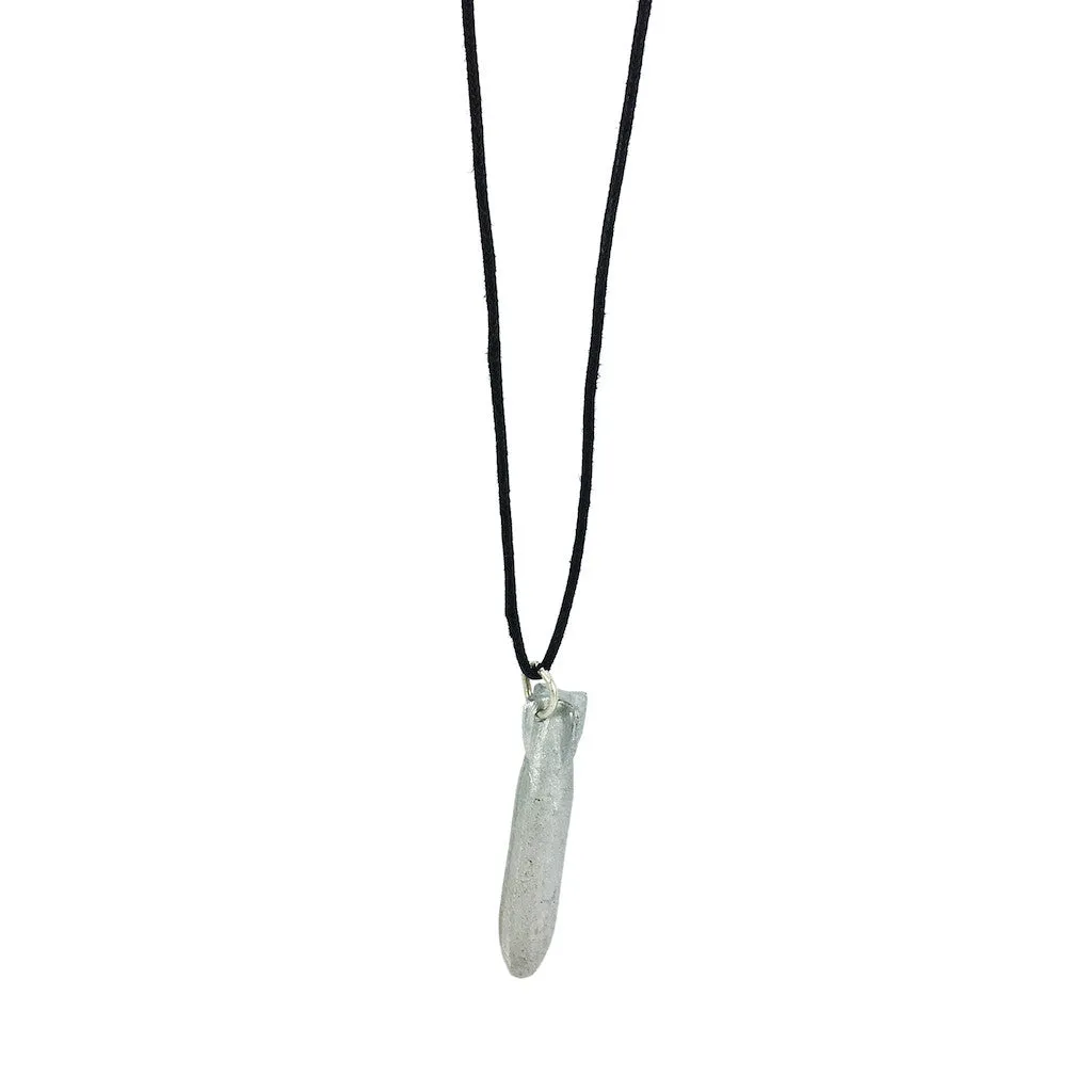 Recycled Bomb Pendant Necklace by SLATE   SALT