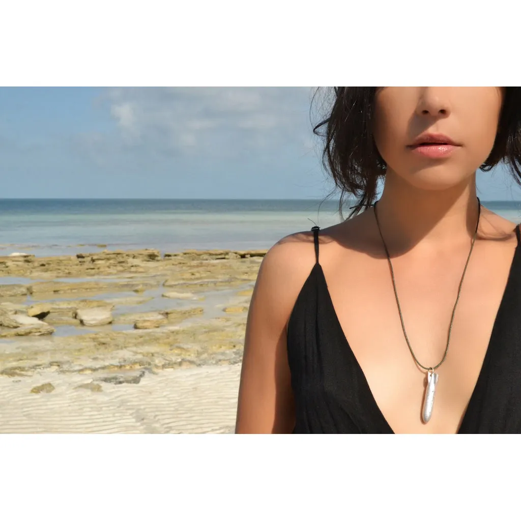 Recycled Bomb Pendant Necklace by SLATE   SALT