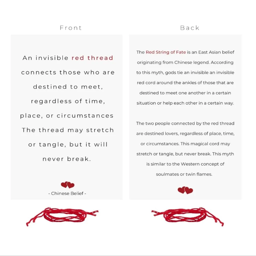 Red String Blessing Bracelet - Symbol of Protection, Love, and Blessings