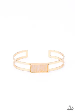 Remarkably Cute and Resolute Gold Paparazzi Bracelet
