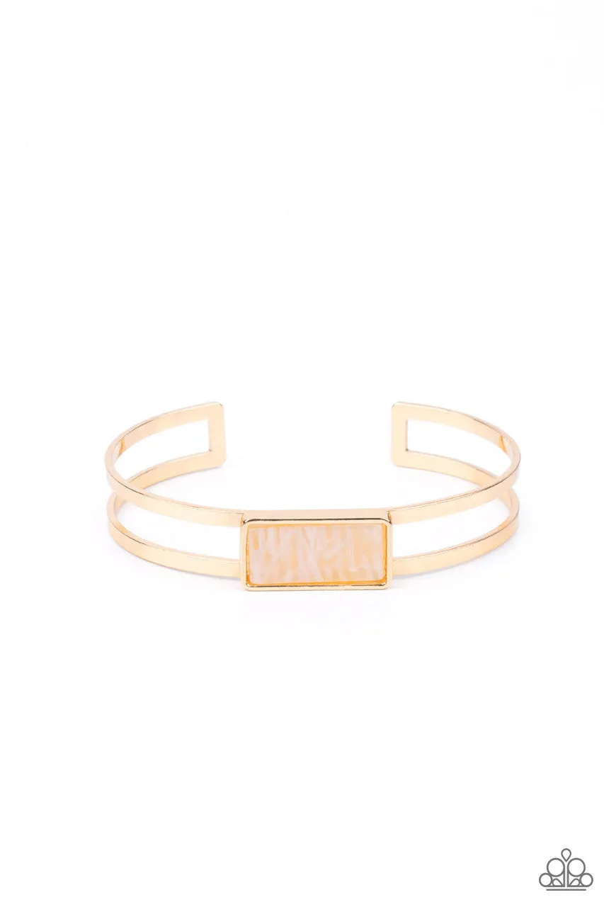 Remarkably Cute and Resolute Gold Paparazzi Bracelet