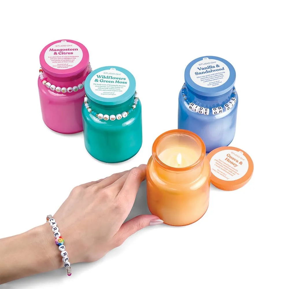 Ride or Die Candle & Bracelet Set | Secnted Candle & Beaded Bracelet Giftable Set