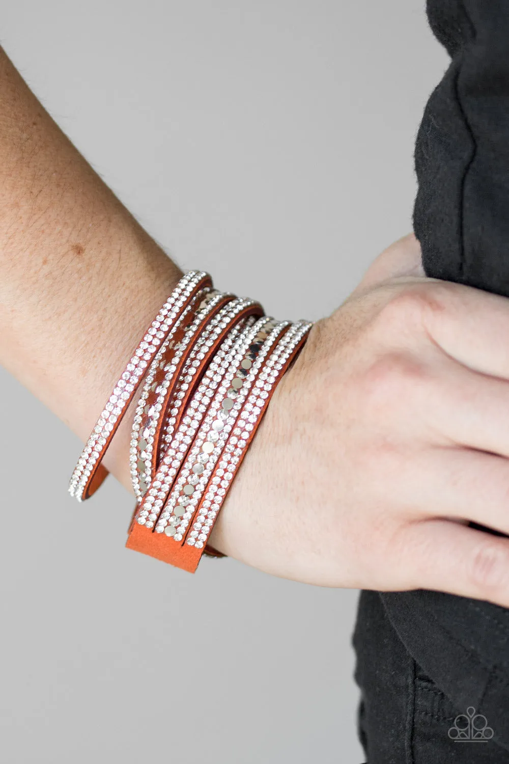 Rock Star Attitude - Orange Urban Bracelet