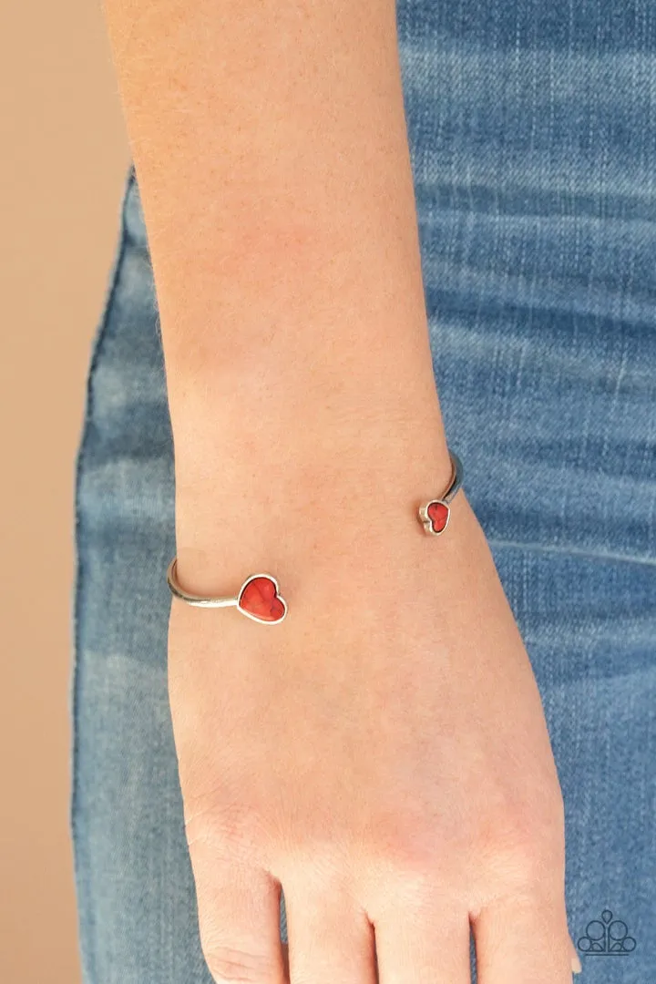 Romantically Rustic Red Paparazzi Bracelet