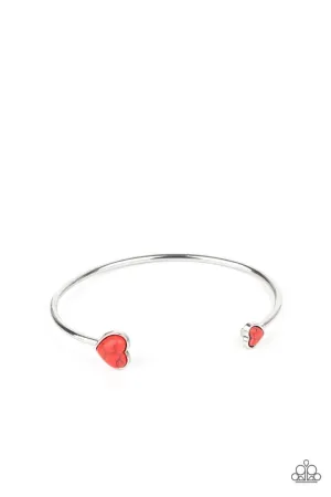 Romantically Rustic Red Paparazzi Bracelet