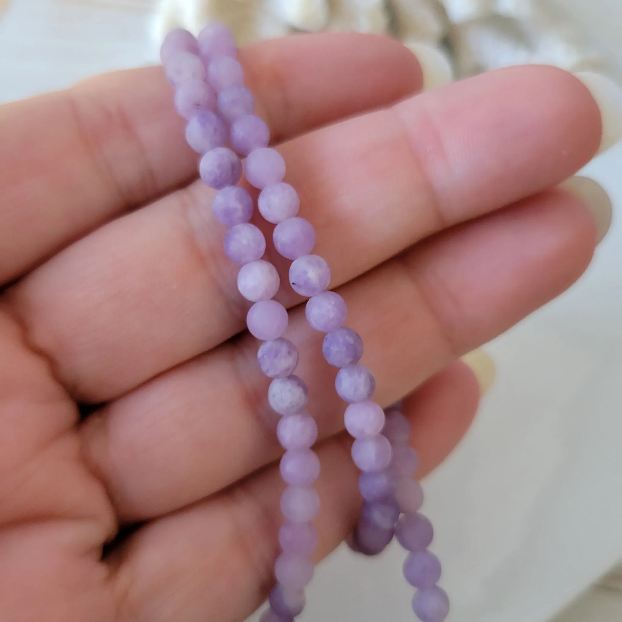 Rose Flower Natural Stone Bead Bracelet - 1 Bracelet - Multiple Color Choices