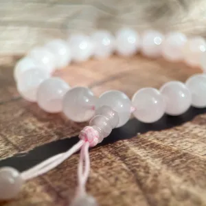 Rose Quartz Mala Bracelet "I Love."