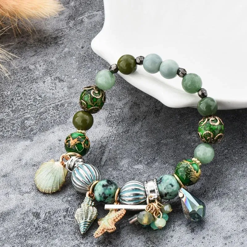 Rose sisi Bohemian ethnic style beach friendship women's bracelet beaded wrist bracelets for women shell jewelry for women