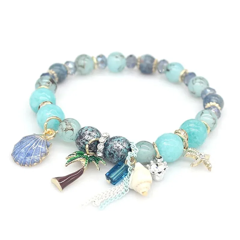 Rose sisi Bohemian ethnic style beach friendship women's bracelet beaded wrist bracelets for women shell jewelry for women