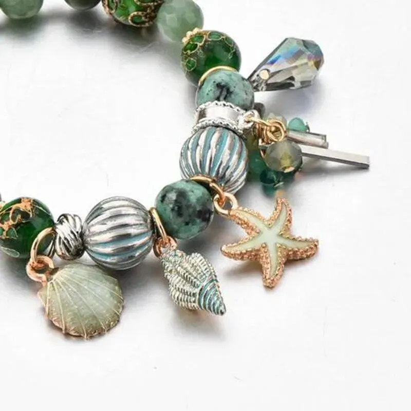 Rose sisi Bohemian ethnic style beach friendship women's bracelet beaded wrist bracelets for women shell jewelry for women