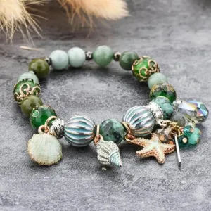 Rose sisi Bohemian ethnic style beach friendship women's bracelet beaded wrist bracelets for women shell jewelry for women