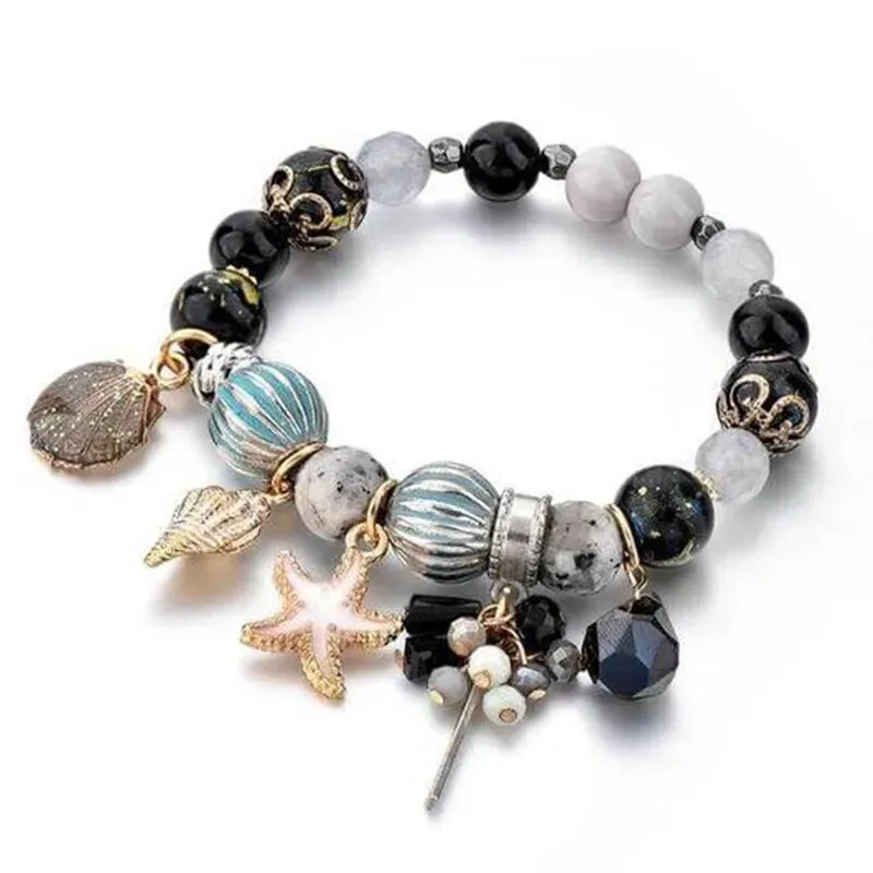 Rose sisi Bohemian ethnic style beach friendship women's bracelet beaded wrist bracelets for women shell jewelry for women