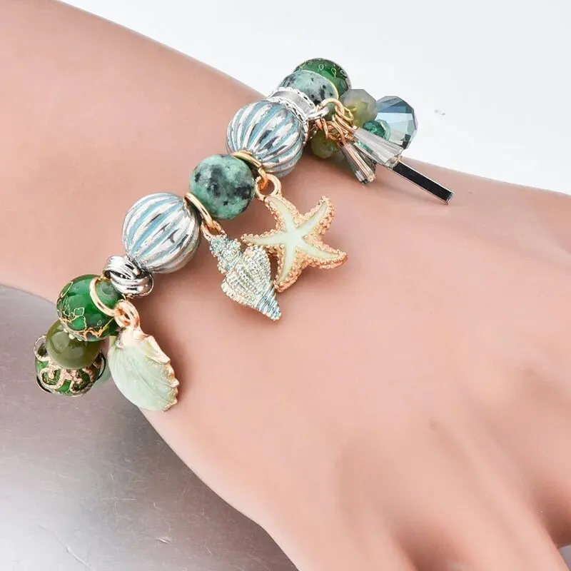 Rose sisi Bohemian ethnic style beach friendship women's bracelet beaded wrist bracelets for women shell jewelry for women