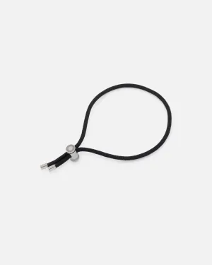 Saint Morta Cord Toggle Bracelet Black/White Gold