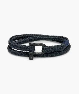 Salty Steve Bracelet in Navy/Slate Grey