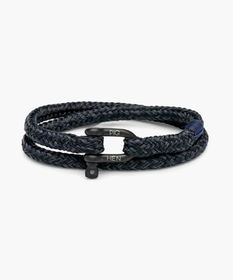 Salty Steve Bracelet in Navy/Slate Grey